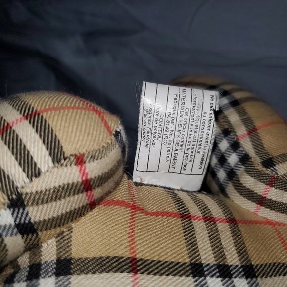 Burberry Nova Check Teddy Bear 10" Plush Red Ribbon Brown Black Red Plaid - Picture 4 of 5